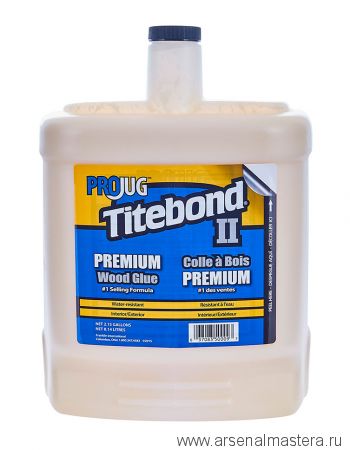 Клей столярный влагостойкий TITEBOND II Premium Wood Glue 50009 кремовый 8,14 л