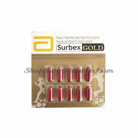 Витаминный комплекс Сурбекс Голд Эббот Индия | Surbex Gold Capsules Abbott India