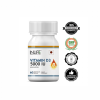Витамин D3 5000 I.U. в капсулах Инлайф | INLIFE Vitamin D3 5000 IU Supplement