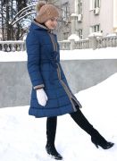 приталенное зимнее пальто