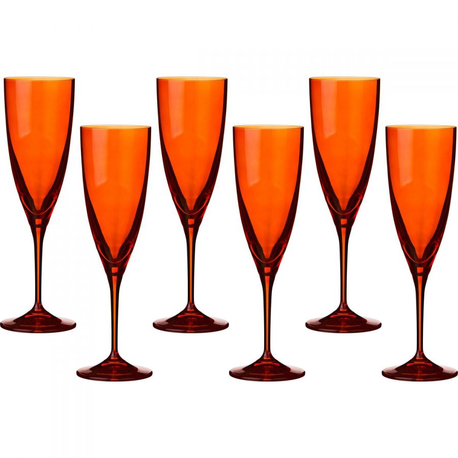 Набор бокалов для шампанского "Kate" 220 мл., h=23 см., 6 шт.