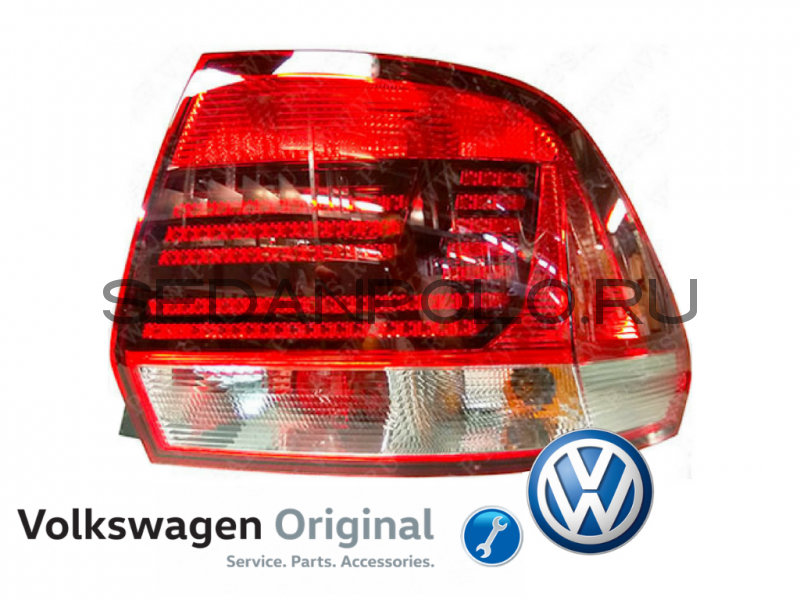 Фонарь задний правый VW POLO sedan (VAG) 2015-