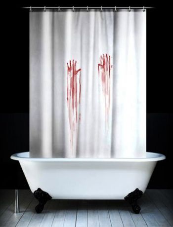 Занавеска в душ Кровавая (180х180cm)