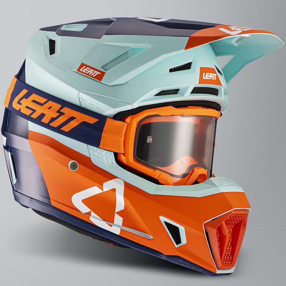 Leatt Kit Moto 7.5 V21.2 Ice комплект шлем внедорожный и очки