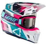 Leatt Kit Moto 7.5 V21.3 Pink комплект шлем внедорожный и очки