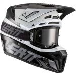 Leatt Kit Moto 8.5 V21.1 Black/White комплект шлем внедорожный и очки