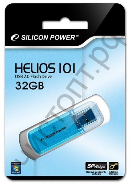 флэш-карта Silicon Power 32GB Helios 101 blue