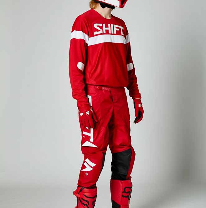 Shift White Label Haut Trac Red джерси и штаны для мотокросса