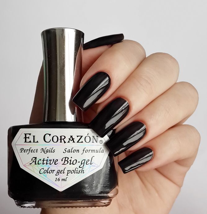 El Corazon Active Bio-gel Color gel polish 423/272 Cream-272-Черный