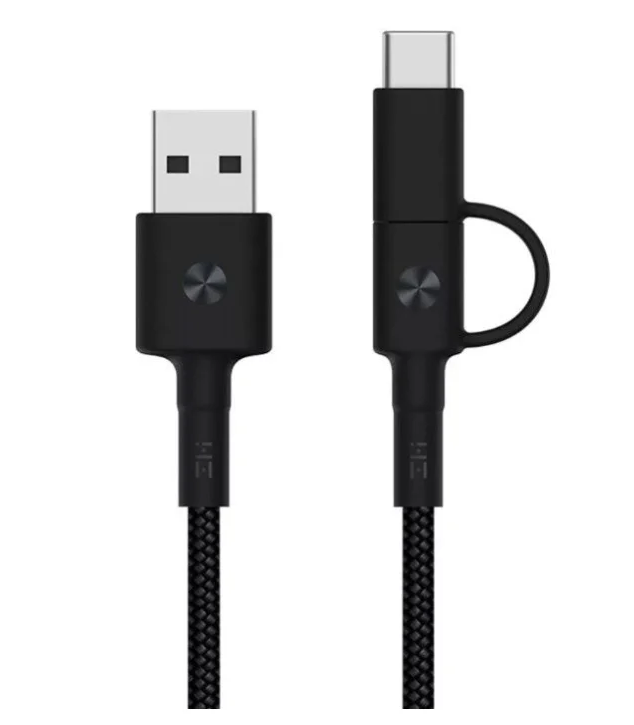 Кабель 2 in 1 USB - Micro USB/Type-C Xiaomi ZMI (100 cм) (AL403)
