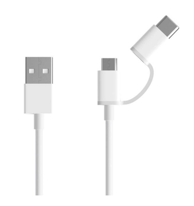 Кабель Xiaomi Mi 2-in-1 USB Cable Micro USB to Type C (30cm)