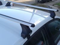 Багажник на крышy Audi A6 IV (C7) 2011-2018, Атлант, аэродинамические дуги, опоры Е
