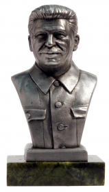 И.В. Сталин, (олово) 80мм на подставке(змеевик) + подарочная упаковка Oz