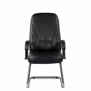Кресло на полозьях Комо В/п хром S-0401 (черный)