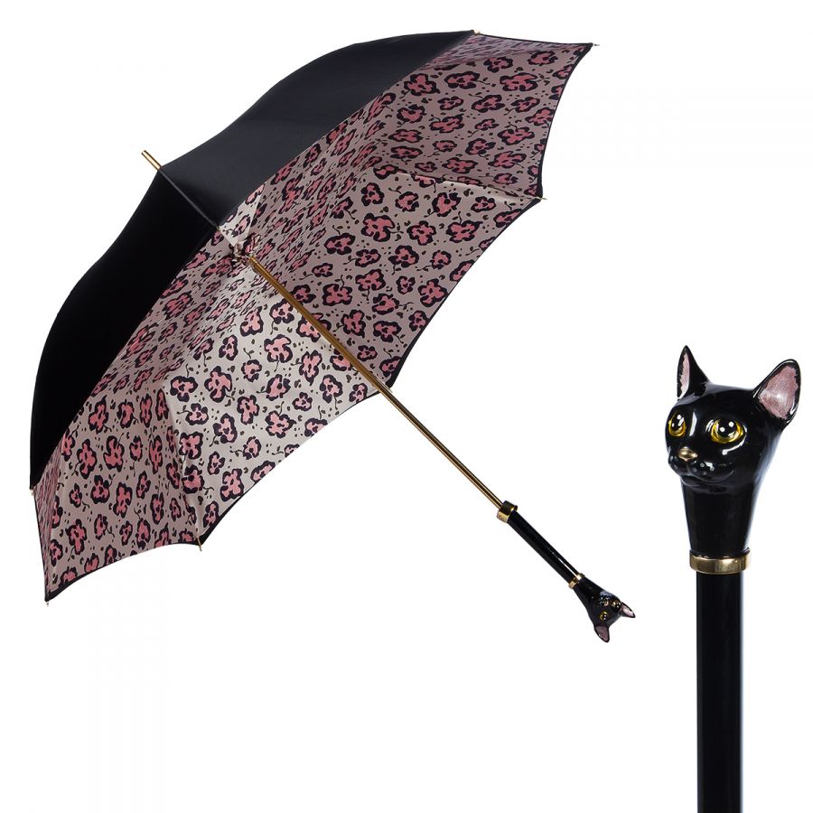Зонт-трость Pasotti Nero Ma Mashi Cat