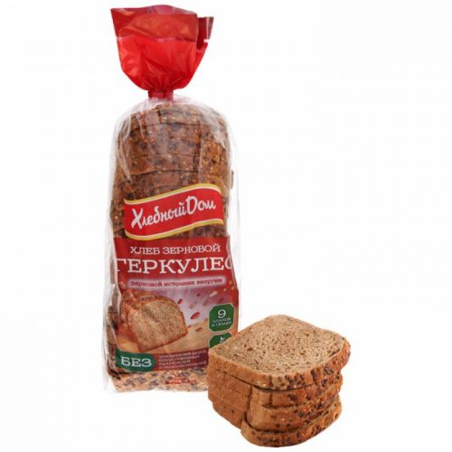 ...Хлеб Хлебный Дом Геркулес зерновой 500 г