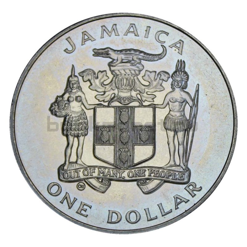 1 доллар 1982 Ямайка Чемпионат мира по футболу 1982