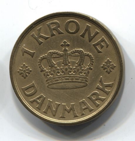1 крона 1925 Дания XF