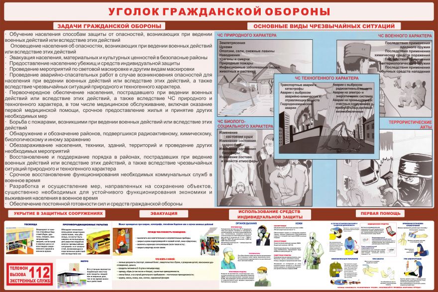 Информационный стенд Гражданская оборона_1