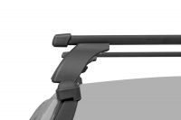 Багажник на крышу Suzuki Vitara 2015-..., без рейлингов, Lux, прямоугольные стальные дуги