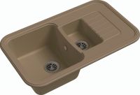 Кварцевая мойка Ewigstein Antik 60KF Бежевый