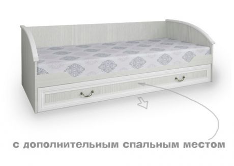 Кровать нижняя с дополнительным спальным местом, серия Классика