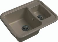 Кварцевая мойка Ewigstein Antik 60K Крем