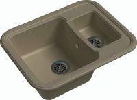 Кварцевая мойка Ewigstein Antik 60K Топаз