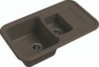 Кварцевая мойка Ewigstein Antik 60KF Темно-бежевый