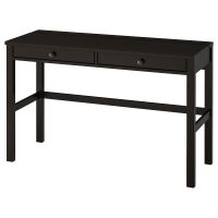 HEMNES ХЕМНЭС, Стол с 2 ящиками, черно-коричневый, 120x47 см - 703.632.19