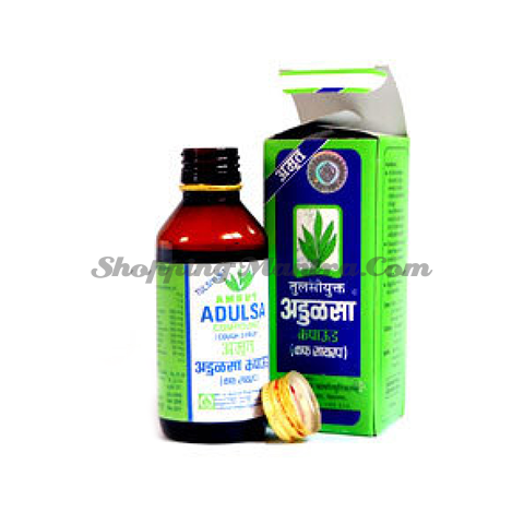 Сироп против кашля для всей семьи Адулса Амрут Фарма | Amrut Pharmaceuticals Adulsa Cough Syrup