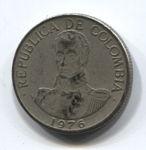 1 песо 1976 Колумбия