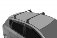 Багажник на крышу Suzuki Liana universal, Lux, прямоугольные стальные дуги