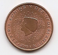 5 евроцентов  Нидерланды 2005