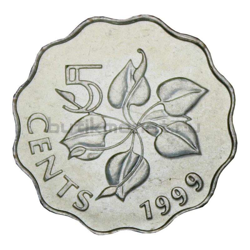 5 центов 1999 Свазиленд