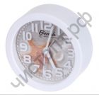 Часы -будильник настол. Perfeo Quartz "PF-TC-013", круглые диам. 10,5 см, звезда