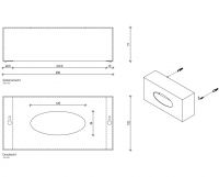 Диспенсер для бумажных полотенец Decor Walther KB 08123 схема 2