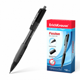 Ручка шариковая автоматическая ErichKrause® "Fusion, Ultra Glide Technology", цвет чернил черный (арт. 37063)