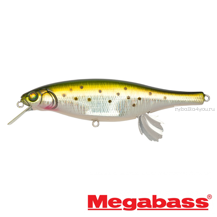 Воблер Megabass Vision 100 Miyabi 105мм / 17,4гр / Заглубление: 0,4 - 0,6 м / цвет: GG Rainbow Trout