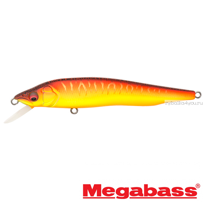 Воблер Megabass Vision 95Q-GO Slow Float 95мм / 9,8гр / Заглубление: 0,1 - 0,5 м / цвет: Aka Tora