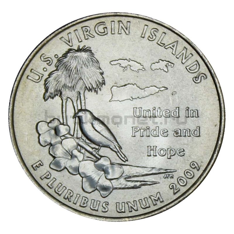 25 центов 2009 США Американские Виргинские острова P (Штаты и территории США)