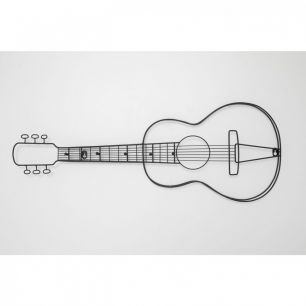 Вешалка настенная Guitar, коллекция "Гитара" 81*31*7, Сталь, Черный