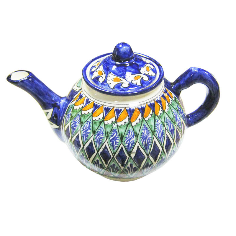 Чайник узбекский Риштан, 1 литр, ручная работа