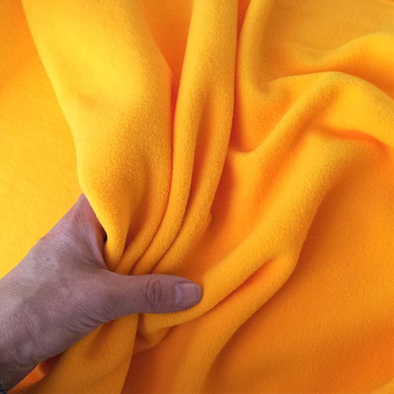 Поларфлис, FA-0859, двухсторонний с антипиллингом, плотность 220 гр/м2, ширина 160 см, цвет жёлтый