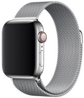Ремешок миланская петля для часов Apple Watch 38/40mm серебро