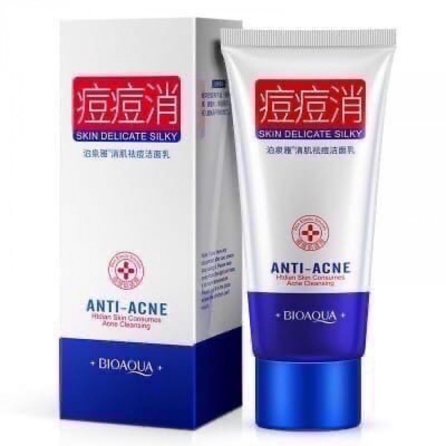 Очищающая пенка против акне Bioaqua Skin Delicate Silky Anti Acne Cleanser (0250)