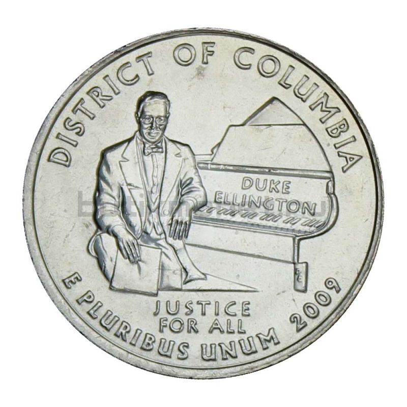 25 центов 2009 США Округ Колумбия D (Штаты и территории США)