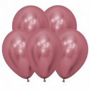 Рефлекс Розовый, (Зеркальные шары), 5"/12,5 см,  50 шт, Sempertex