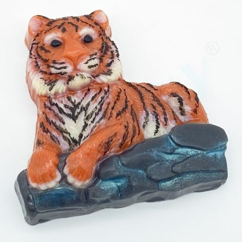Форма для мыла "Тигр лежит на камнях", арт. 2262