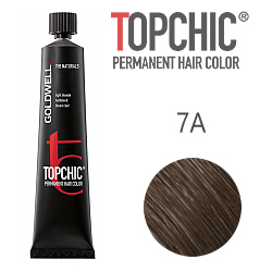Goldwell Topchic 7A - Стойкая краска для волос - Пепельный блондин 60 мл.